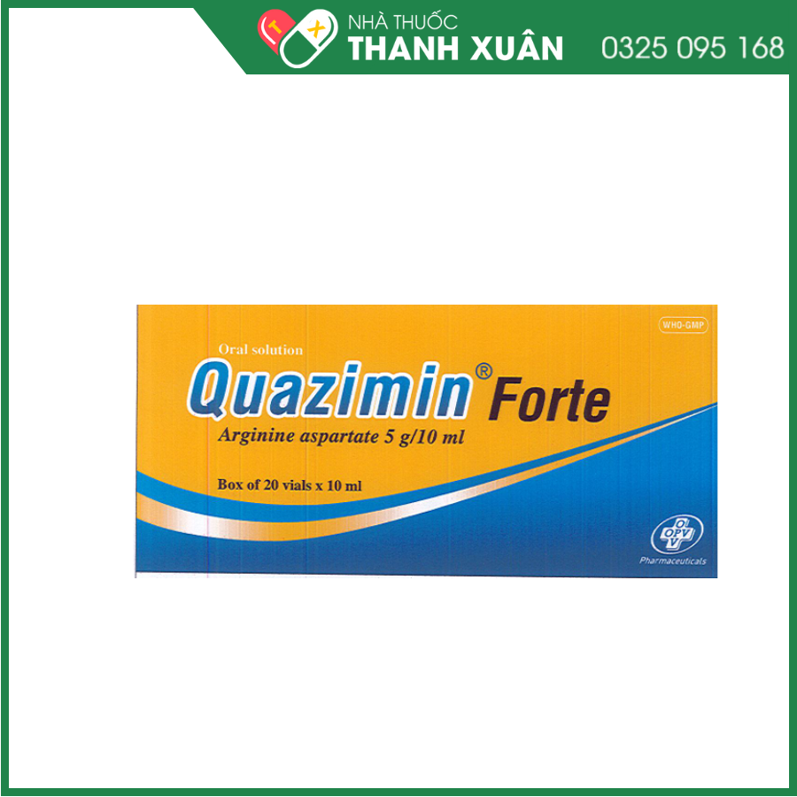 Quazimin Forte điều trị triệu chứng suy nhược chức năng